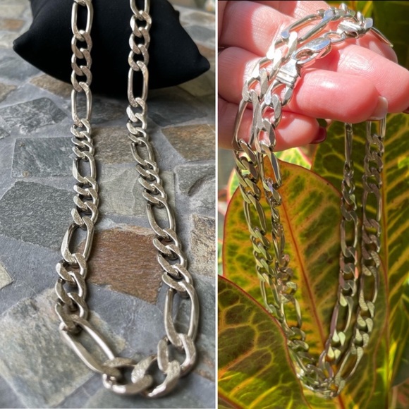 Other - Cuban Figaro link S925 sterling silver chain